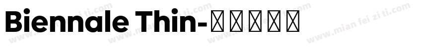 Biennale Thin字体转换